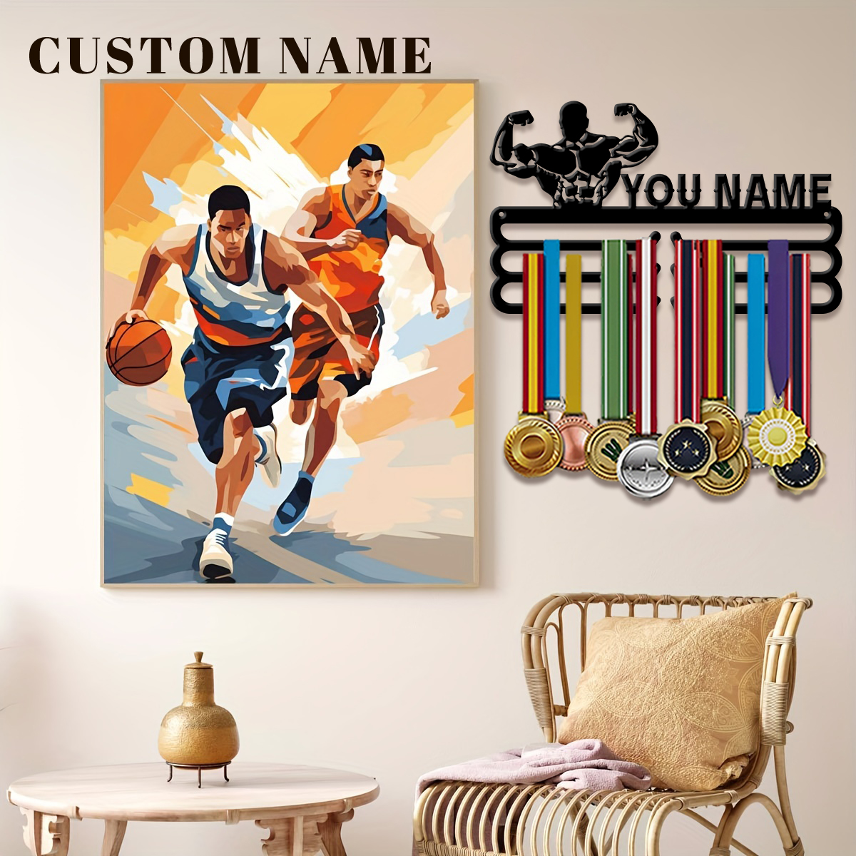 Health & Wellness Animal Hospital - custom Health, fitness Metal medal display