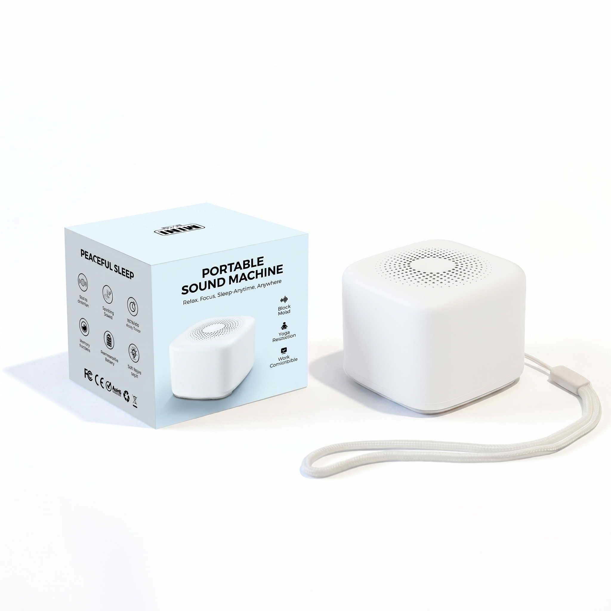 White Noise Machine Sleep - Portable White Noise Machine Baby Sleep