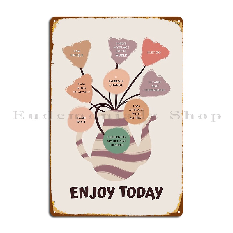 Mental Health Wellness Quotes - Positive Affirmation Floral Art Well Being