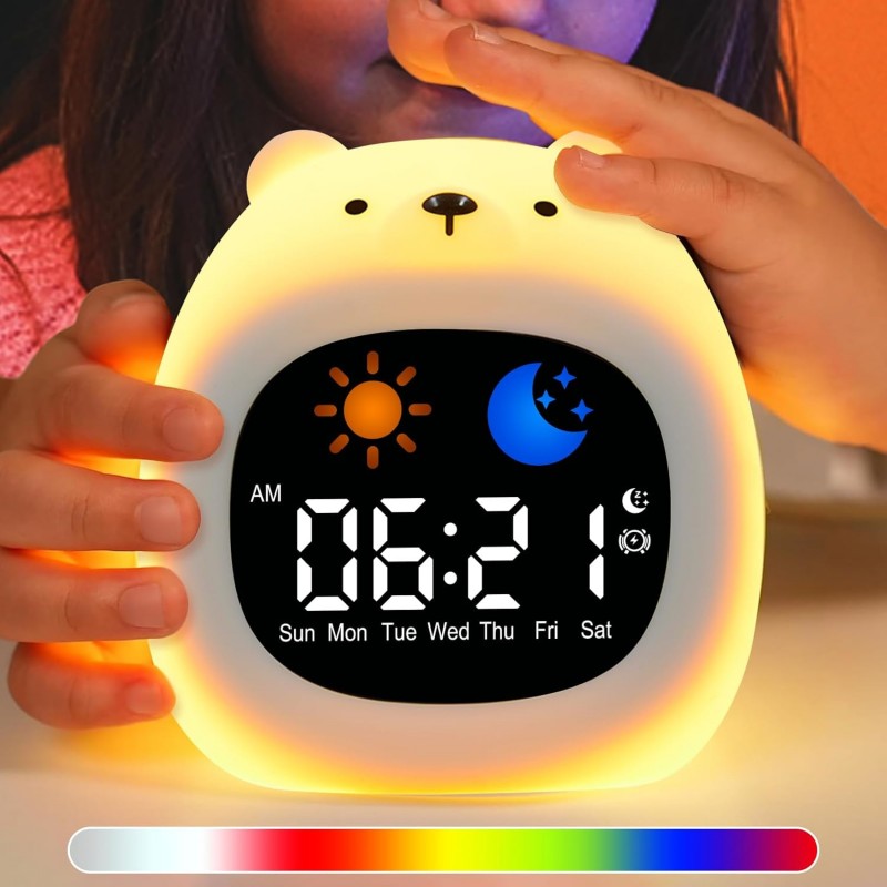 Alarm Clock for Kids Sleep Tra - огляд і ціна White Noise Machine Sleep