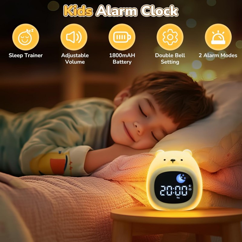 Alarm Clock for Kids Sleep Tra - огляд і ціна White Noise Machine Sleep