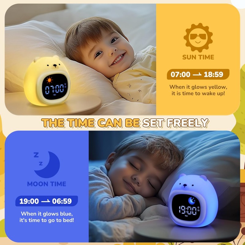 Alarm Clock for Kids Sleep Tra - огляд і ціна White Noise Machine Sleep