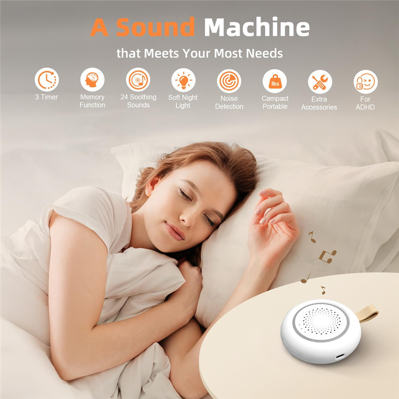 A38T-White Noise Sound Machine - огляд і ціна White Noise Machine Sleep
