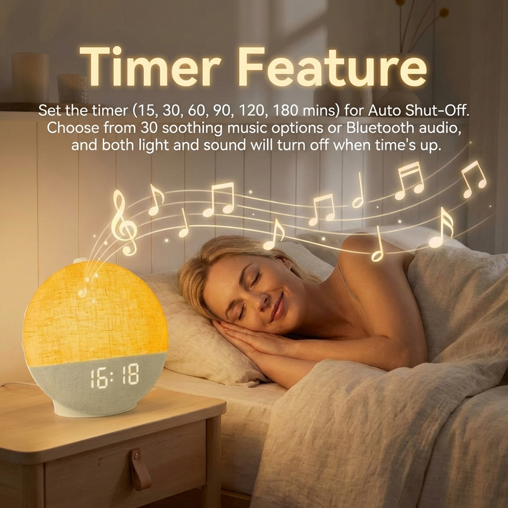 Wake Up Light Sunrise Alarm Cl - огляд і ціна White Noise Machine Sleep