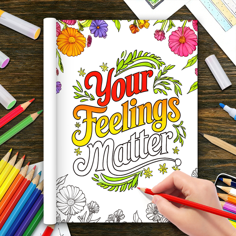 32 Pages Happy Mind Coloring B - огляд і ціна Mental Health Wellness Quotes