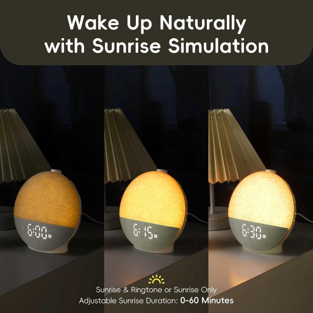 Wake Up Light Sunrise Alarm Cl - огляд і ціна White Noise Machine Sleep