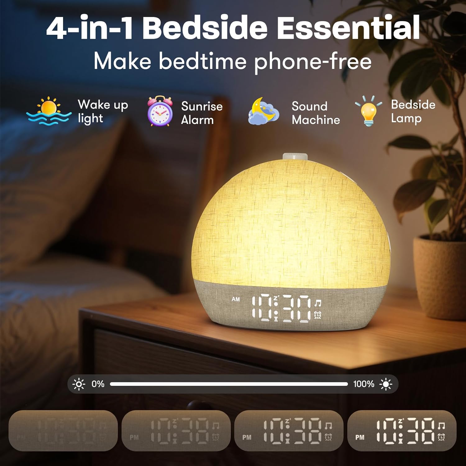 Wake Up Light Sunrise Alarm Cl - огляд і ціна White Noise Machine Sleep